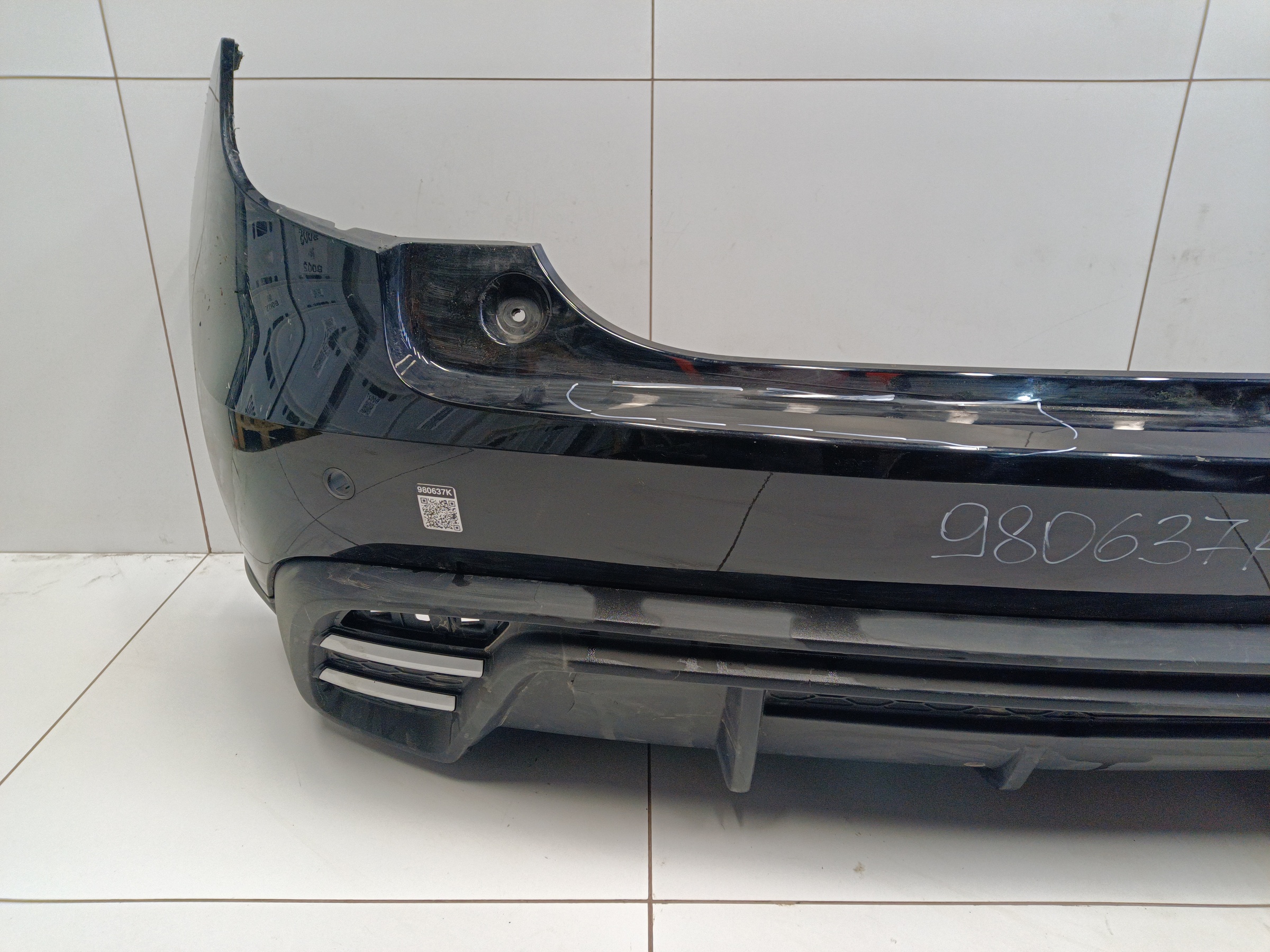 Бампер задний верхняя часть Haval Jolion Restail с отверстиями под накладки