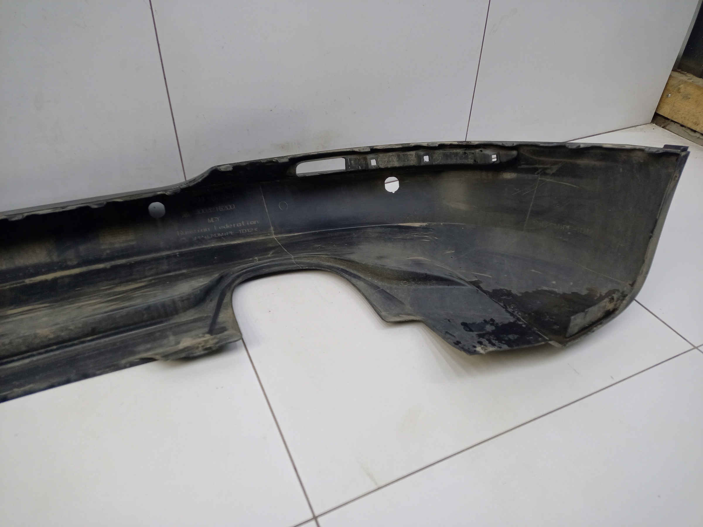 Юбка заднего бампера Volkswagen Tiguan 1 Restail под парктроники