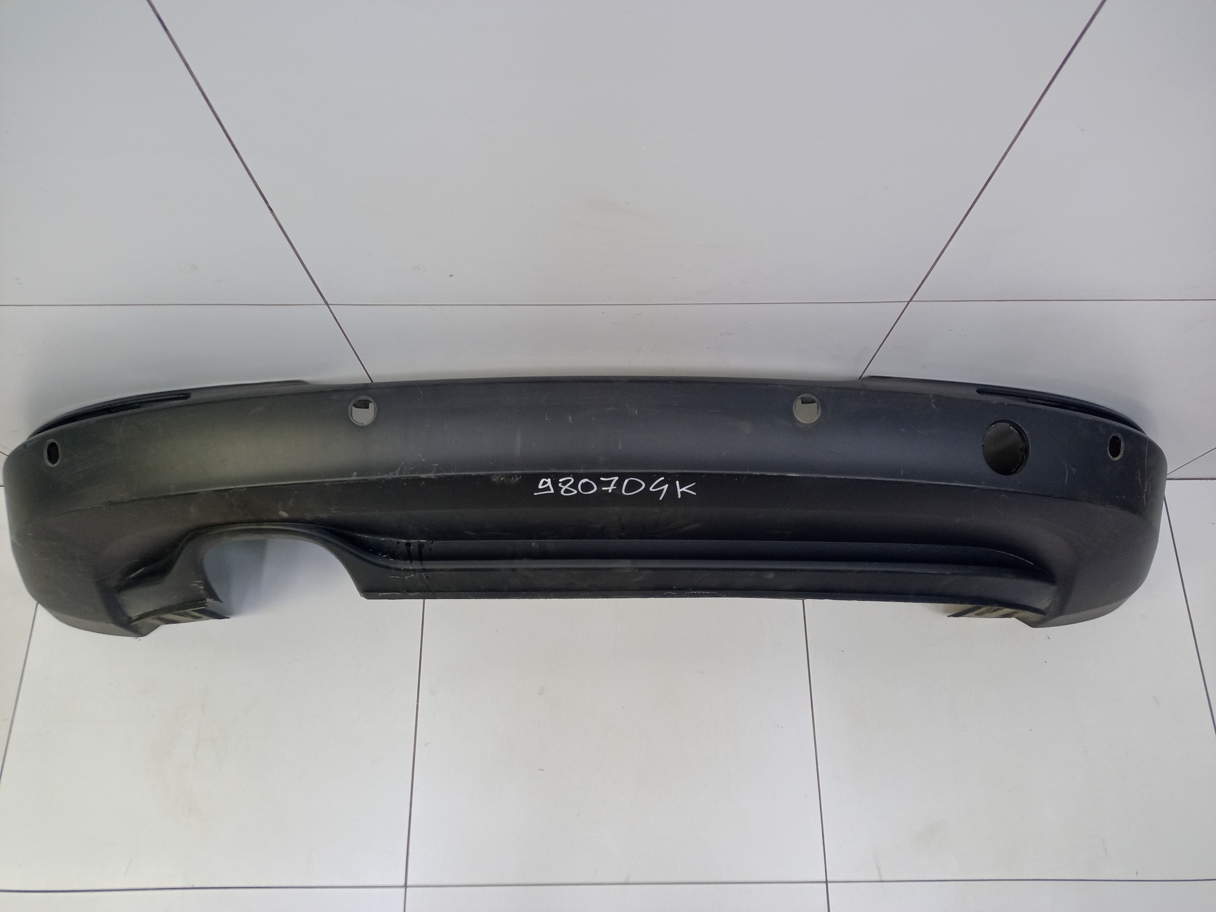 Юбка заднего бампера Volkswagen Tiguan 1 Restail под парктроники