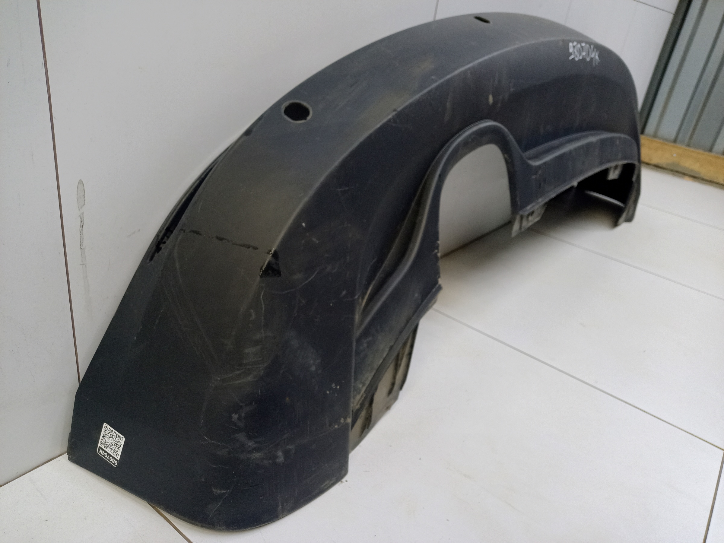 Юбка заднего бампера Volkswagen Tiguan 1 Restail под парктроники