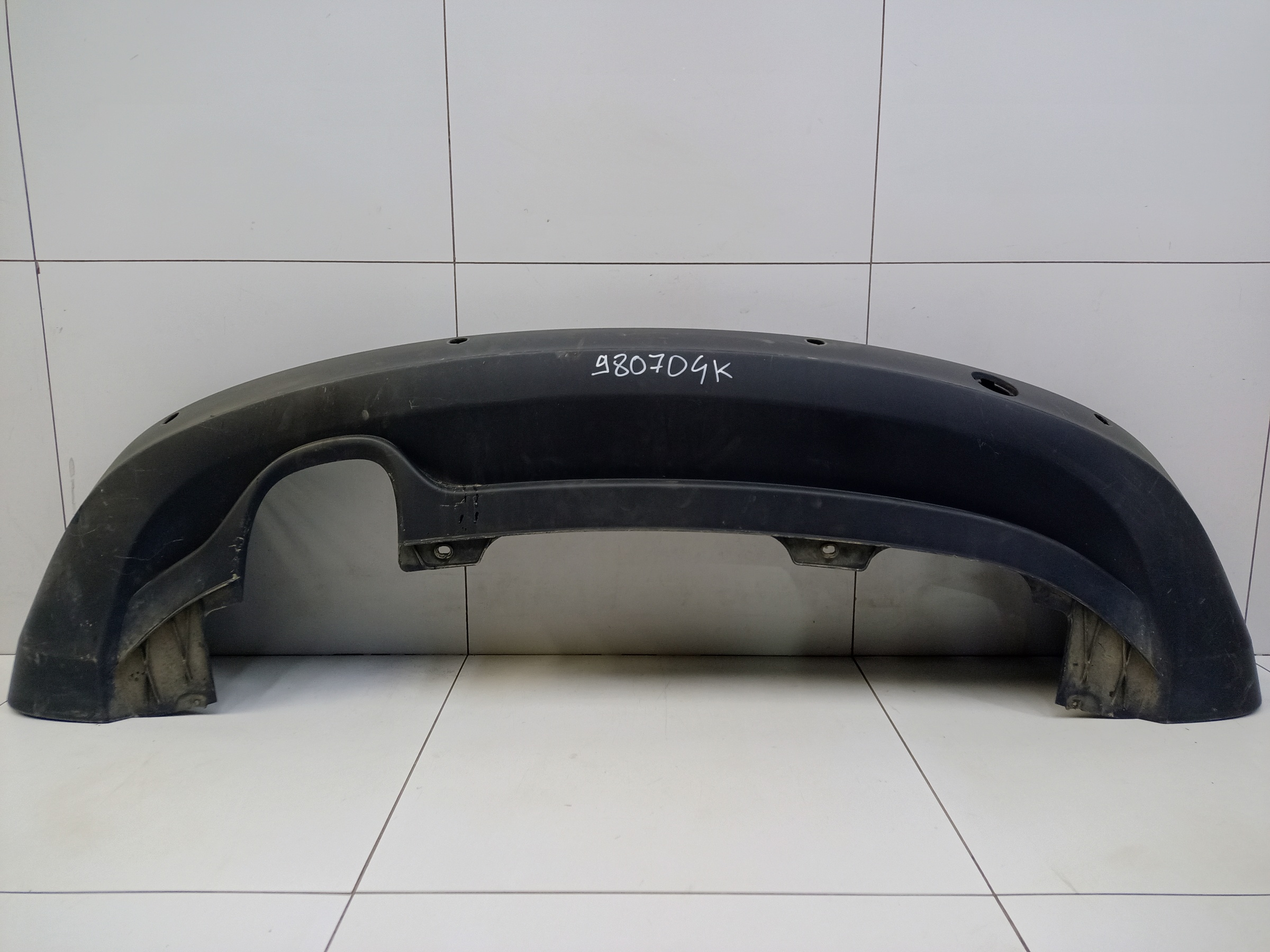 Юбка заднего бампера Volkswagen Tiguan 1 Restail под парктроники