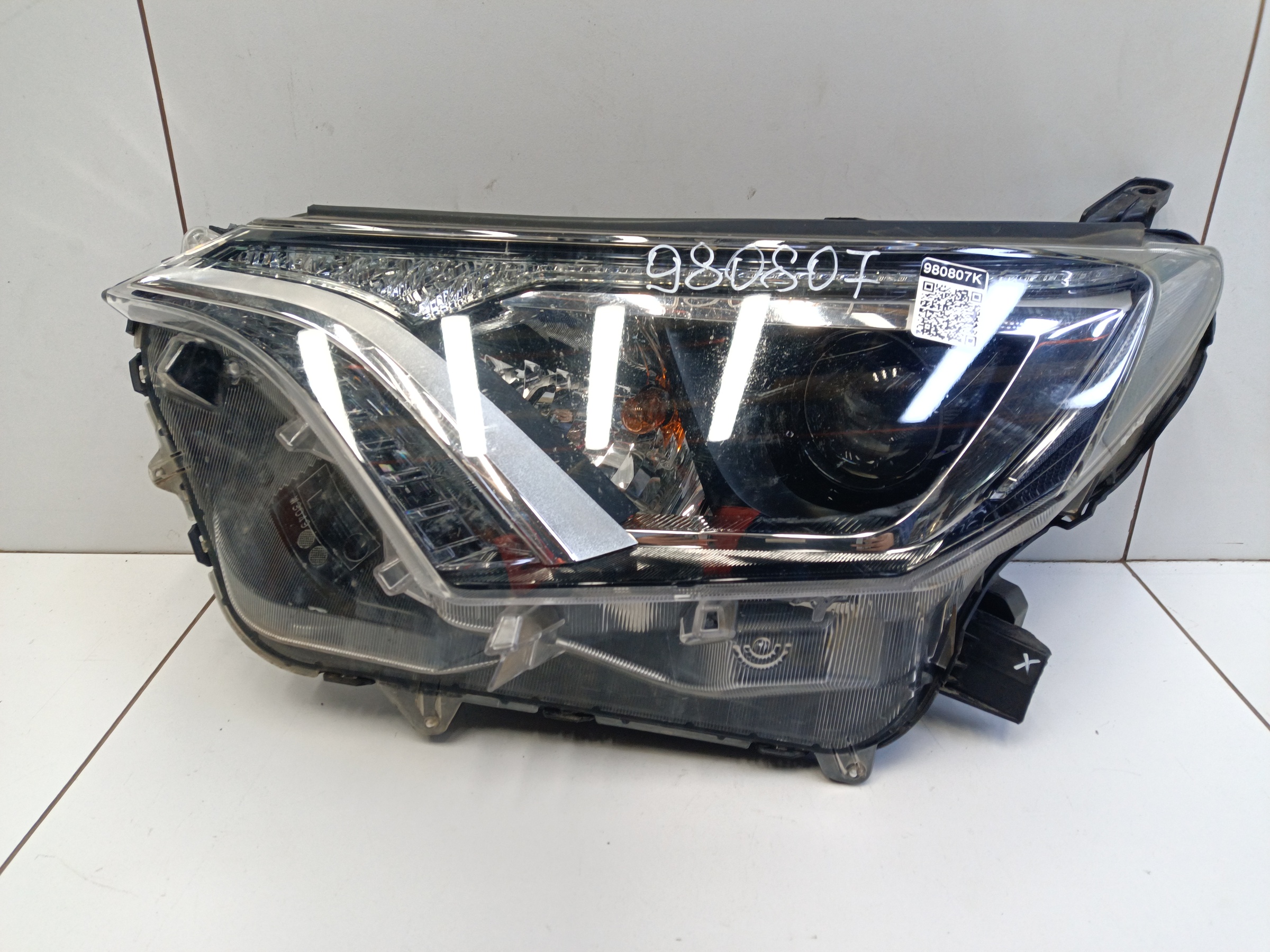 Фара передняя левая Toyota RAV4 CA40 Restail галоген линза ДХО