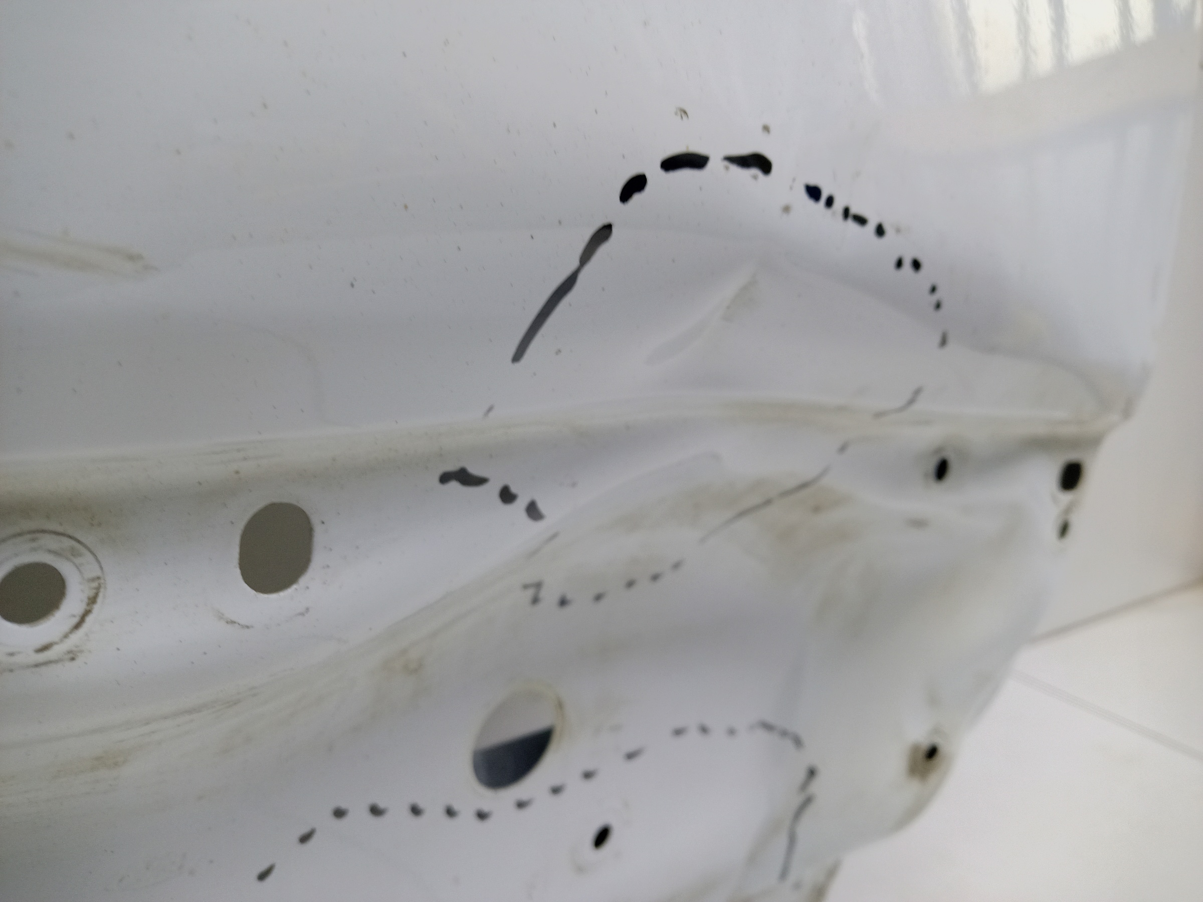 Дверь задняя левая распашная глухая Ford Transit 7 190см