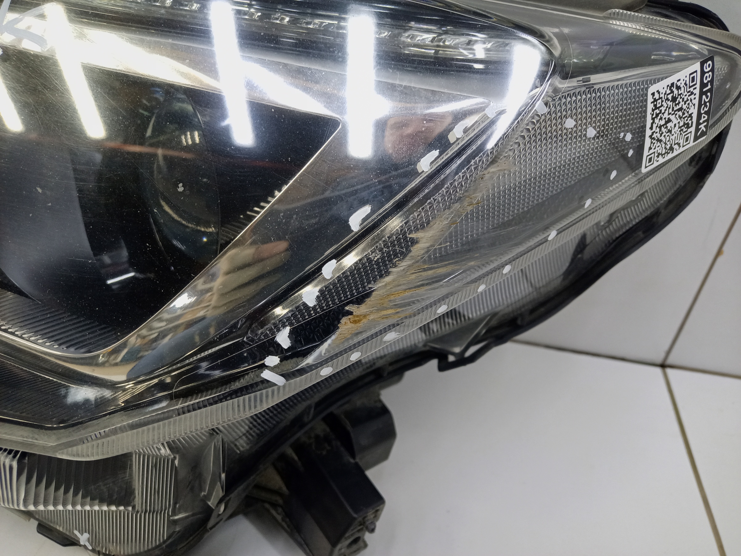 Фара передняя левая Toyota RAV4 CA40 Restail галоген линза ДХО