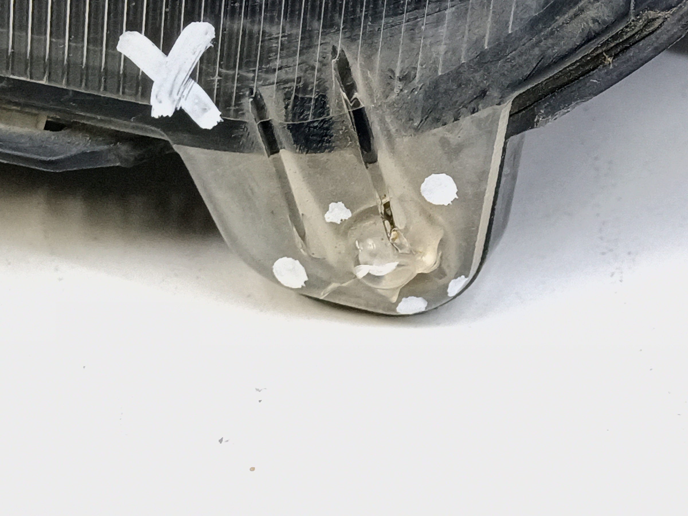 Фара передняя левая Toyota RAV4 CA40 Restail галоген линза ДХО