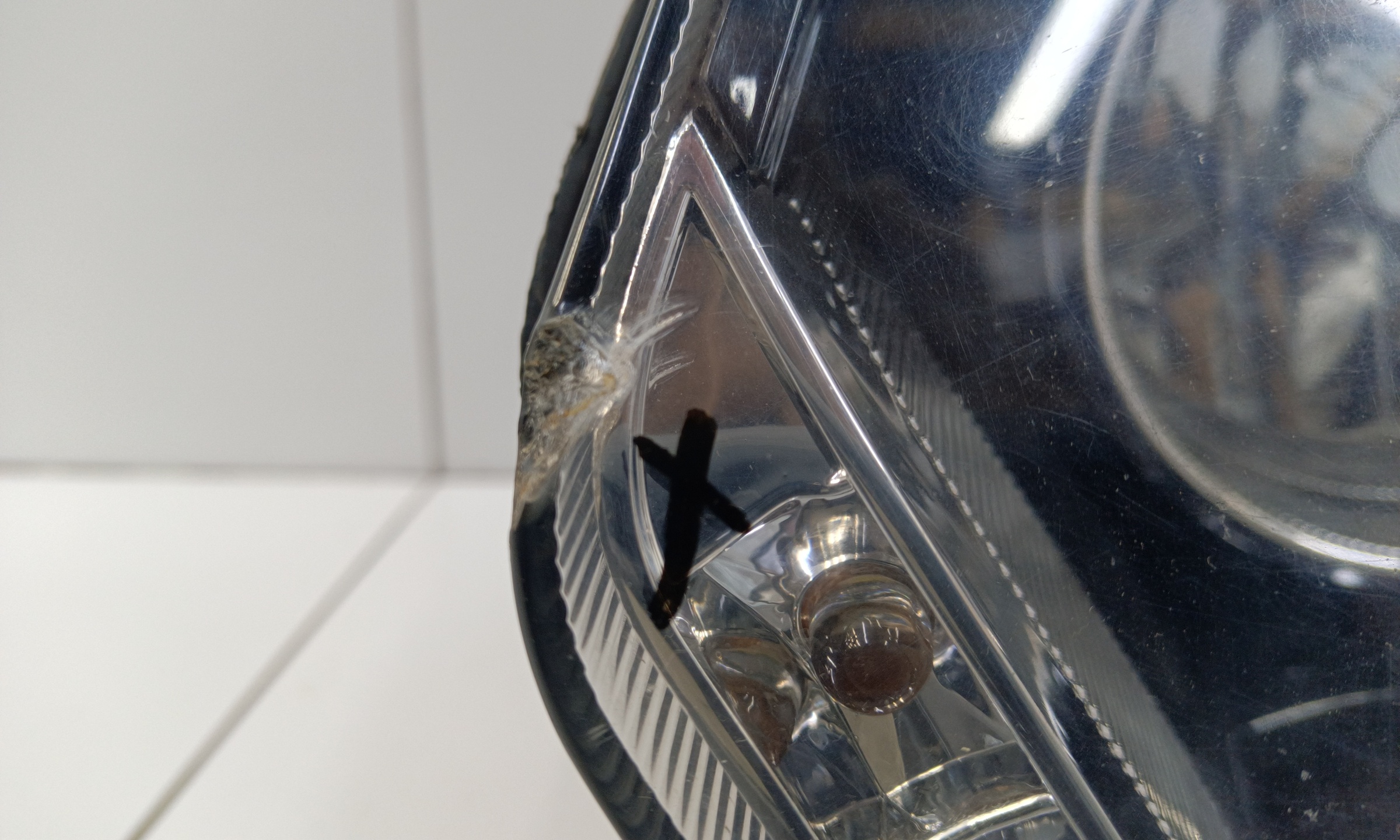 Фара передняя левая UAZ Patriot Restail 2 галоген с ДХО