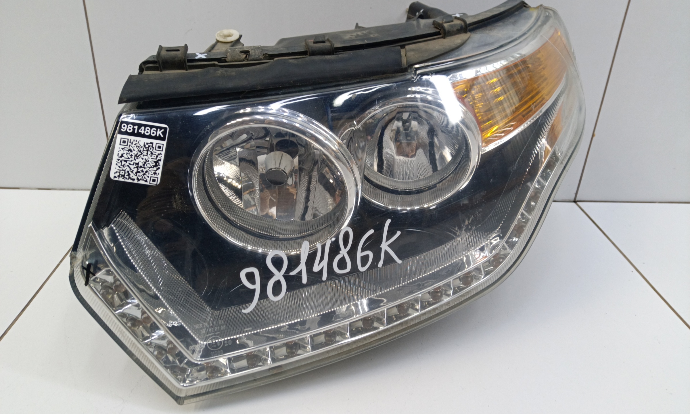 Фара передняя левая UAZ Patriot Restail 2 галоген с ДХО