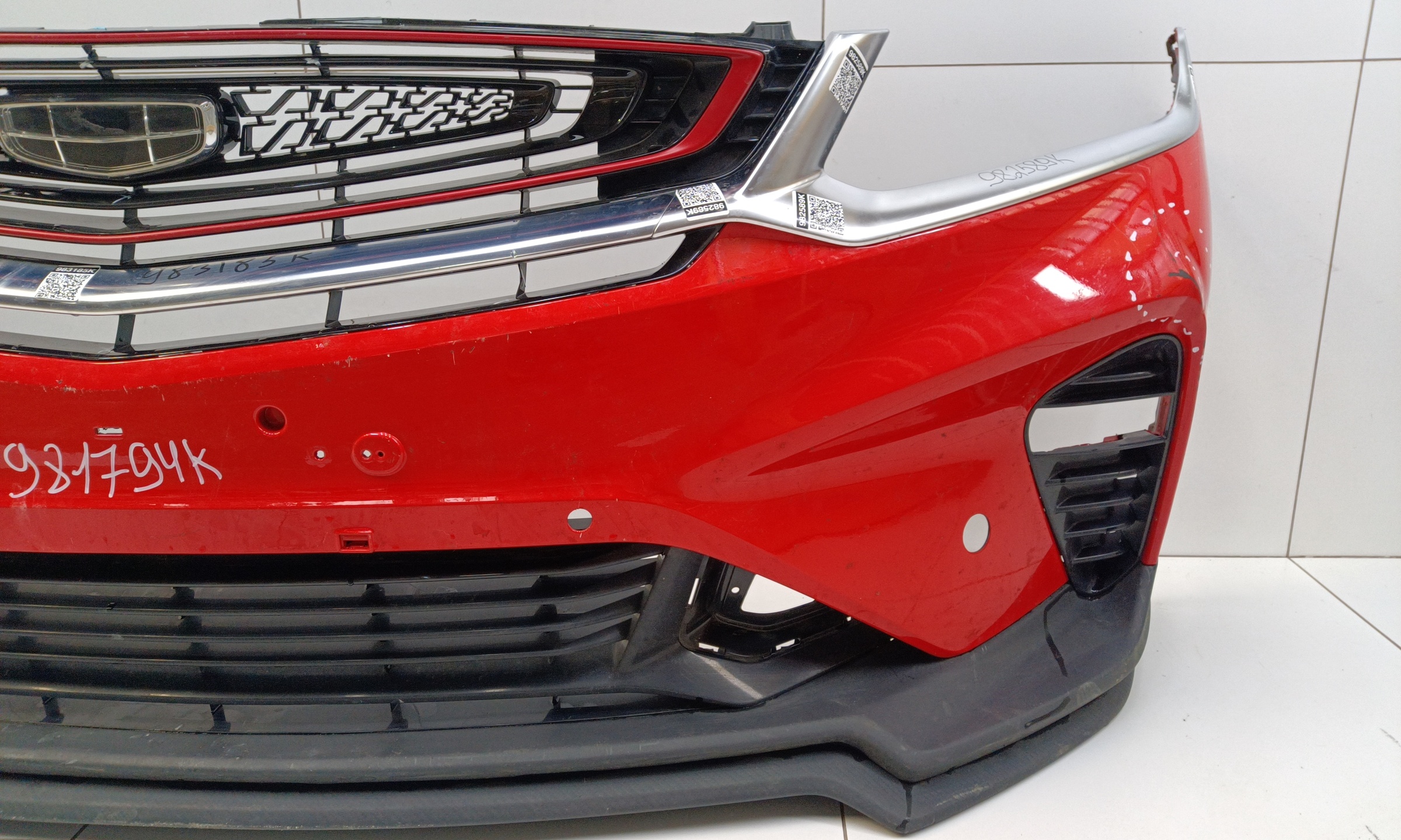 Бампер передний Geely Coolray под парктроник