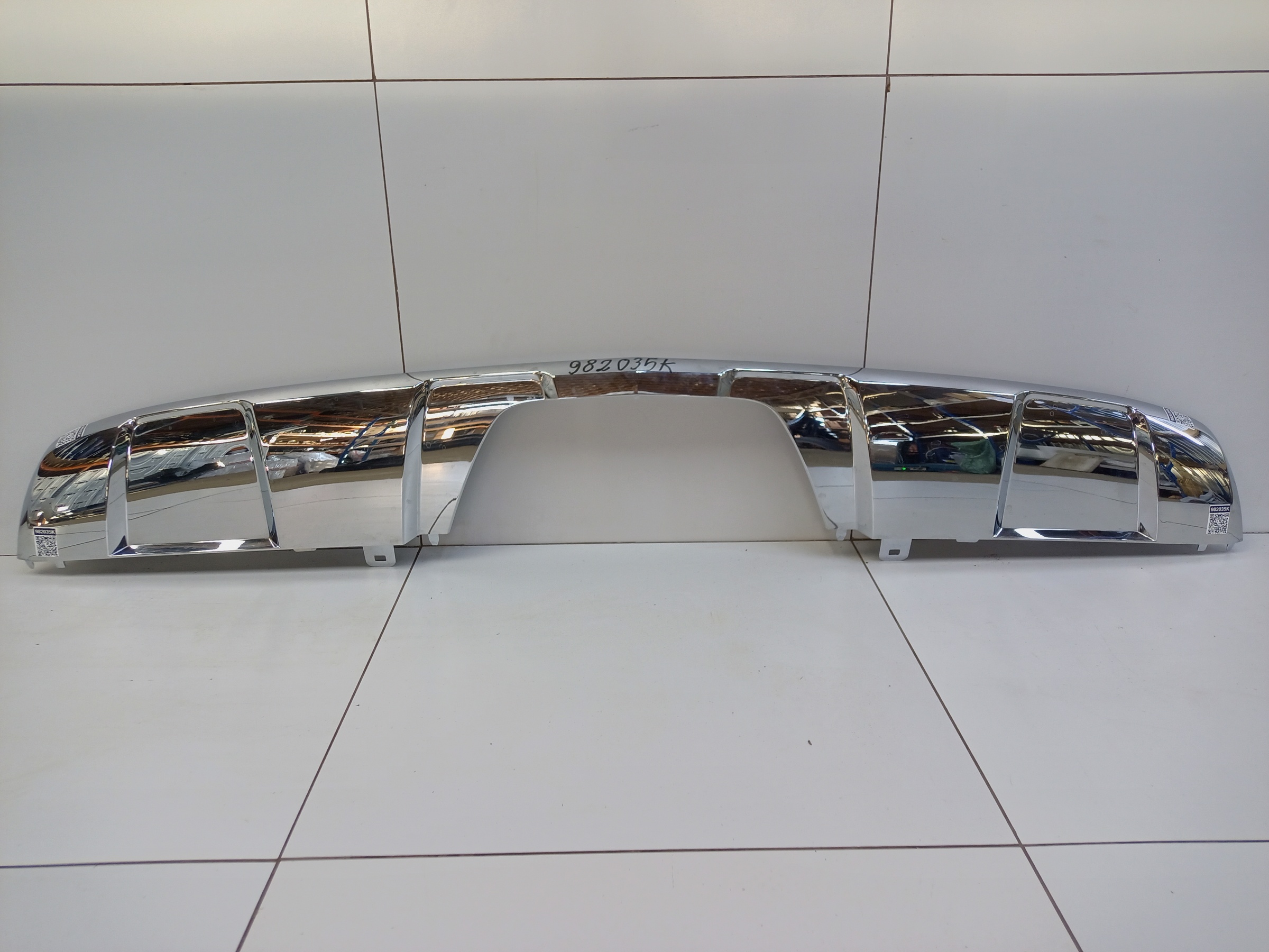 Накладка заднего бампера хром Mercedes Benz GL-Klasse X166 AMG