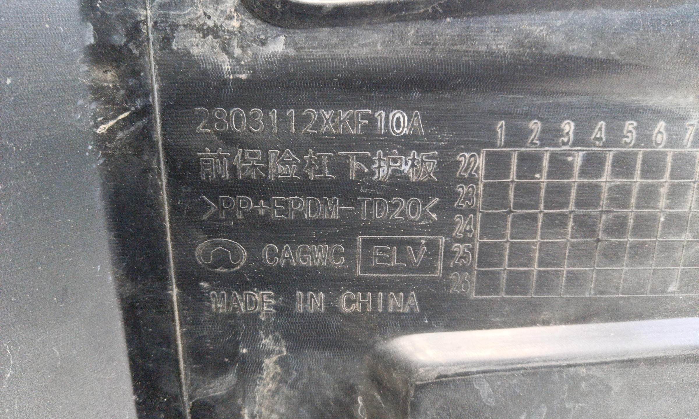 Накладка переднего бампера Tank 700