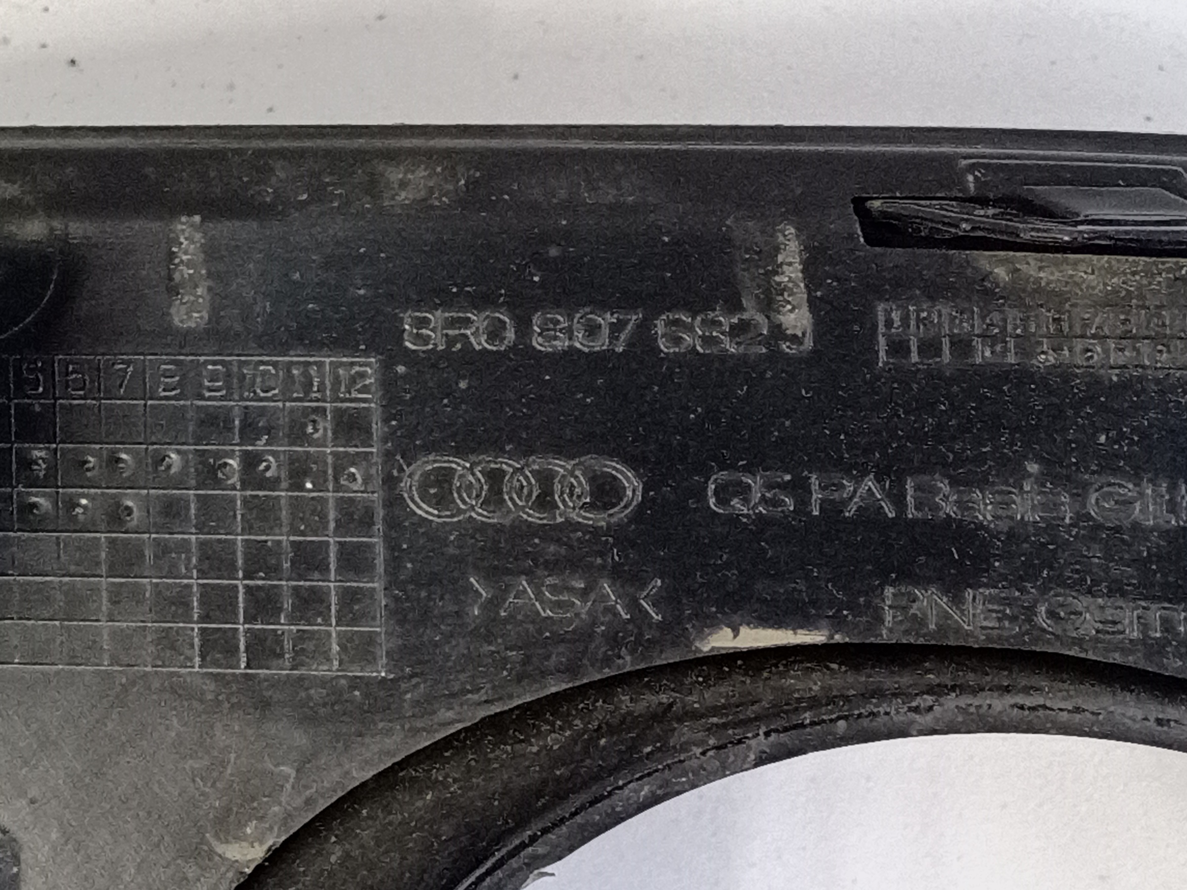 Рамка ПТФ передней правой Audi Q5 1 Restail