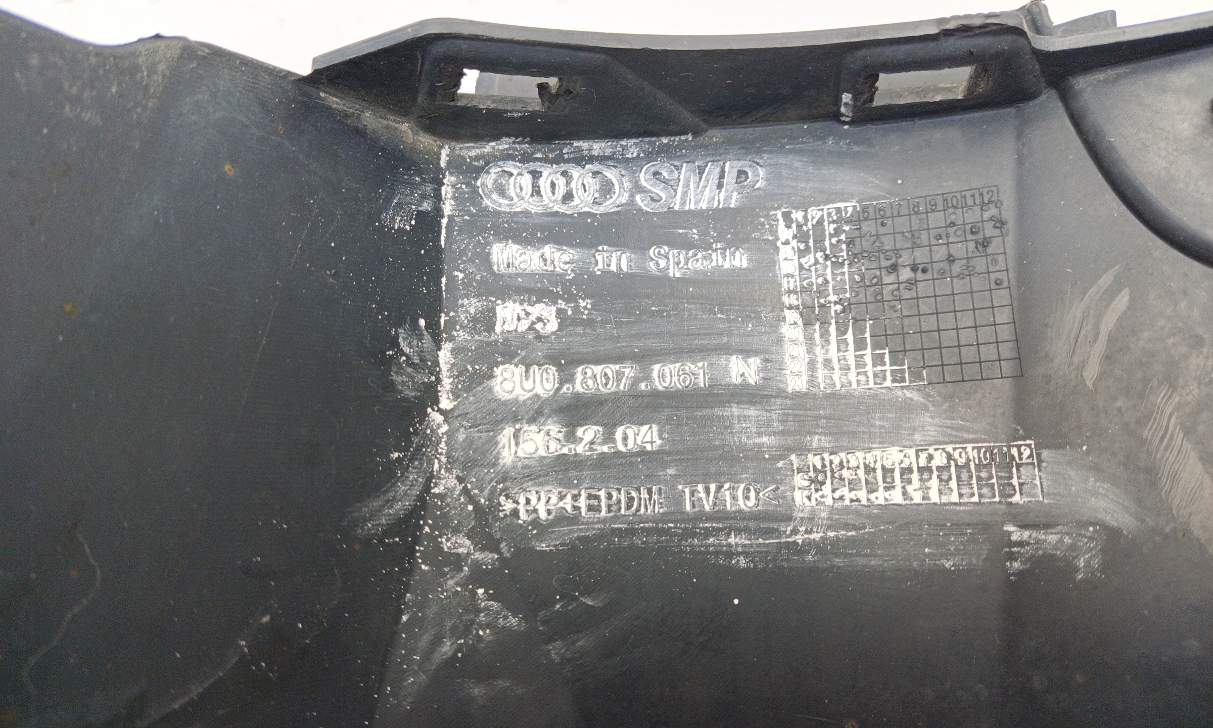 Юбка переднего бампера Audi Q3 1 Restail