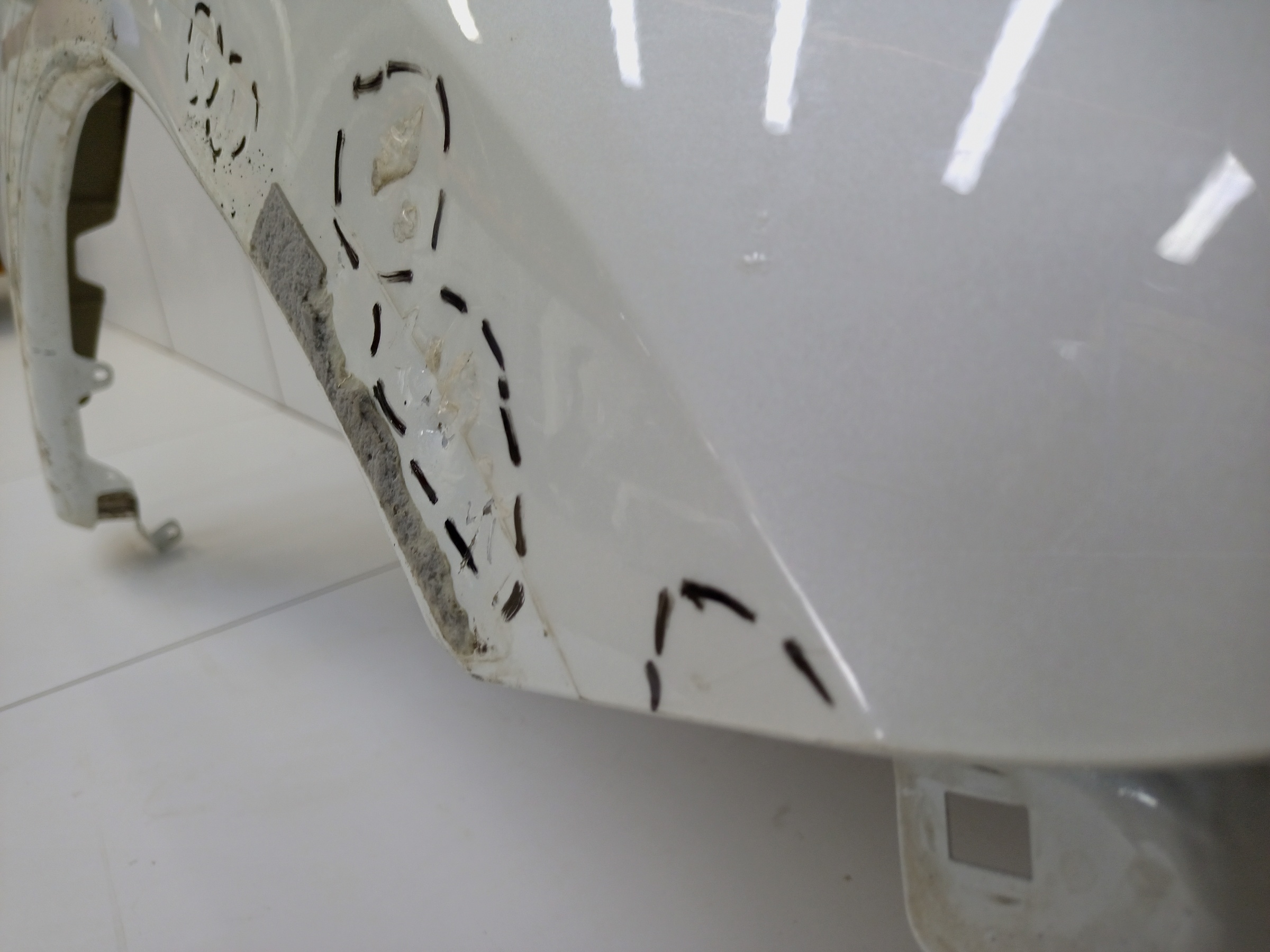 Крыло переднее правое Mitsubishi Outlander 3 Restail 2 без повторителя