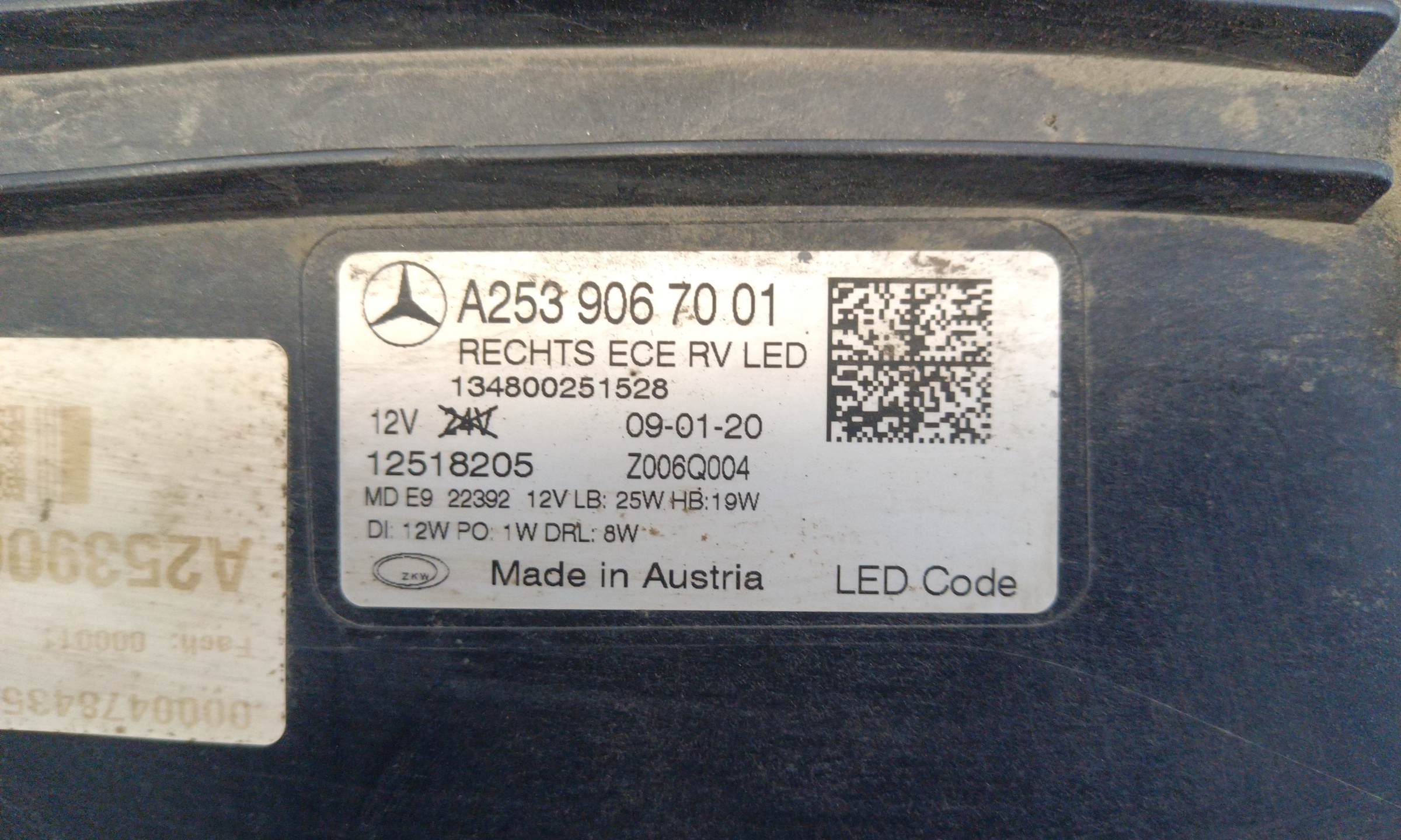 Фара передняя правая Mercedes Benz GLC-klasse X253 Restail LED