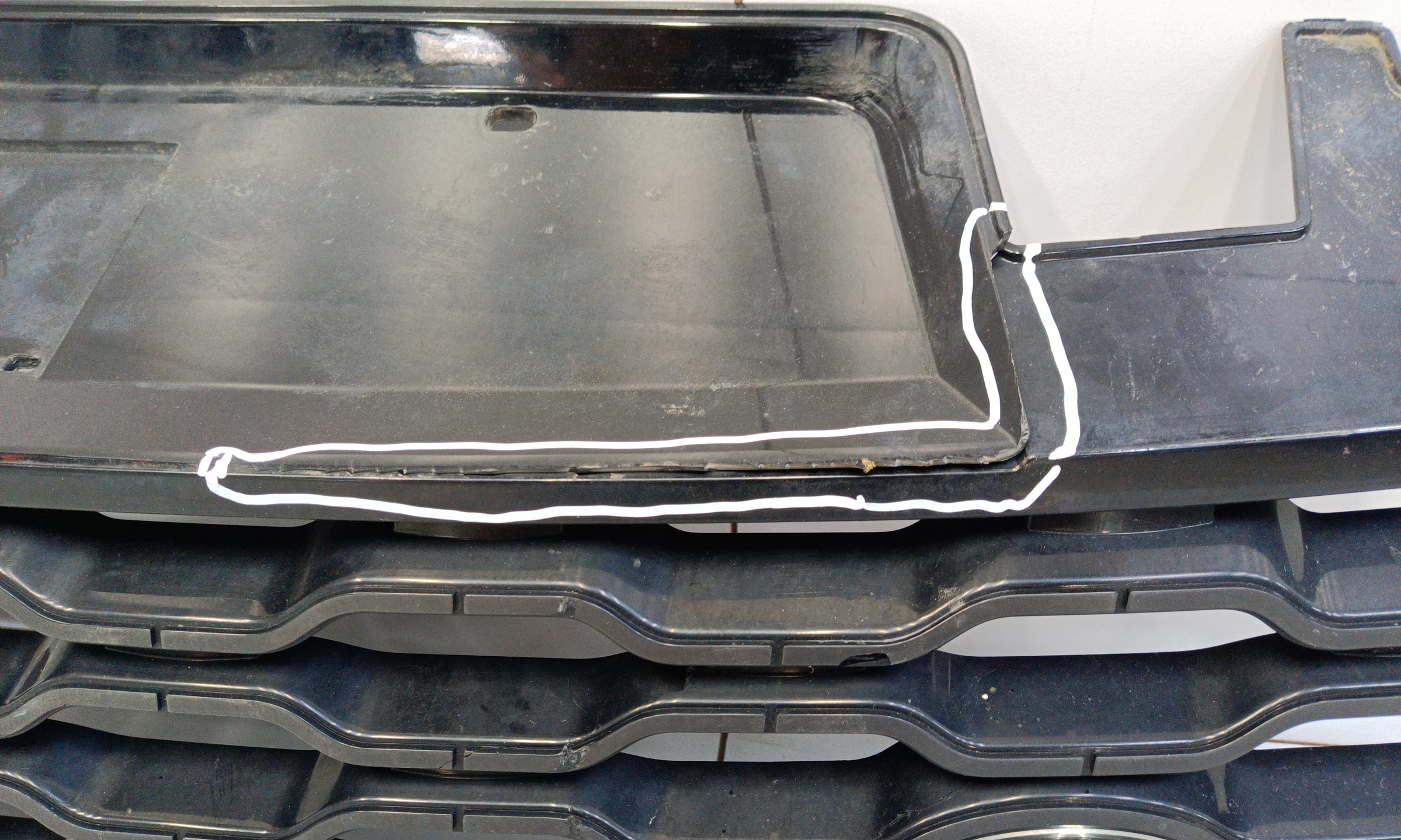 Решетка радиатора Land Rover Range Rover Sport 2 Restail черная