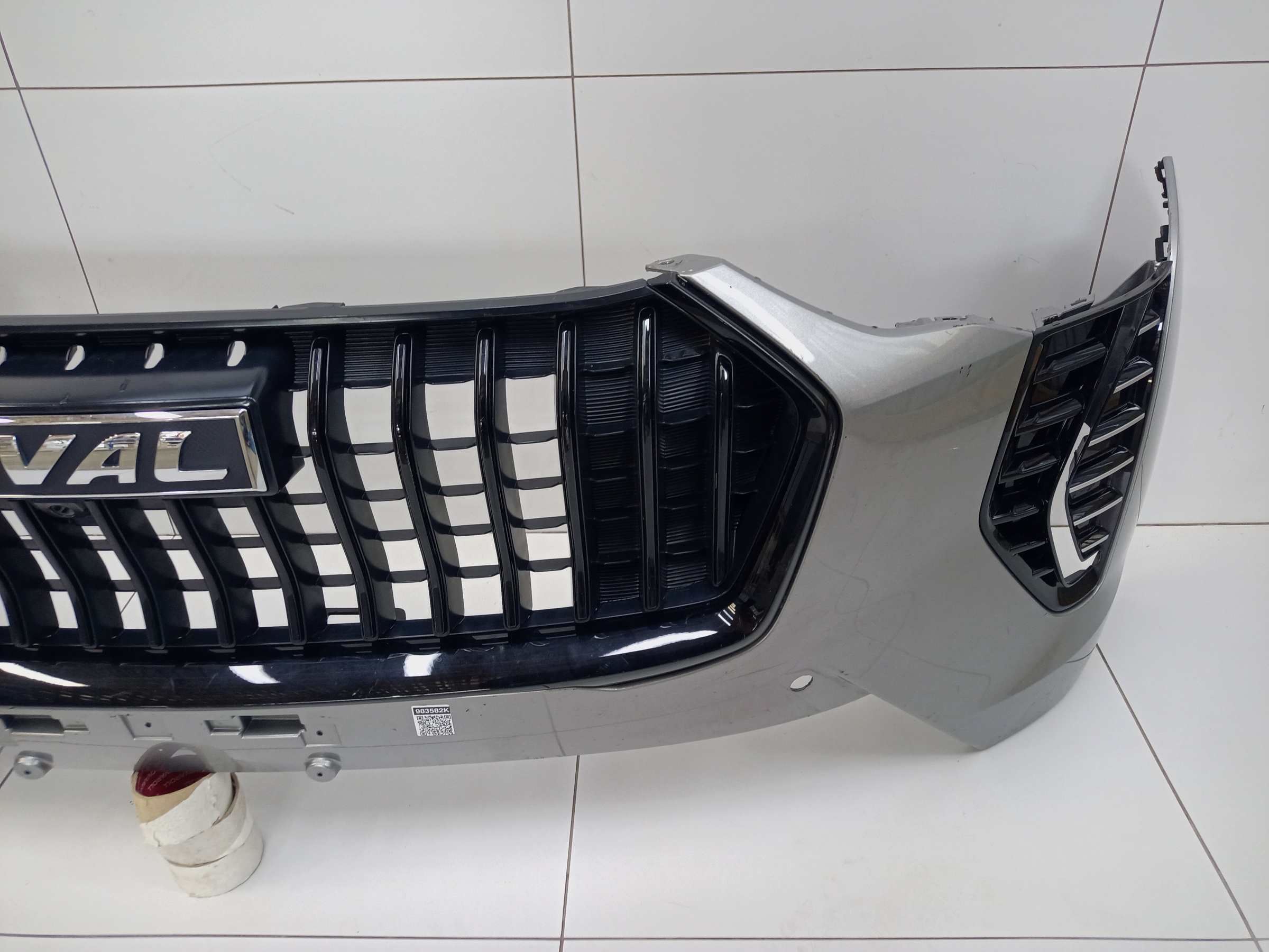 Бампер передний Haval Jolion Restail с отверстиями под накладки