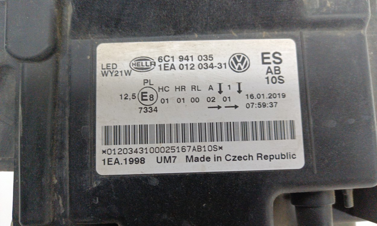 Фара передняя левая Volkswagen Volkswagen Polo 5 Sedan Restail Led