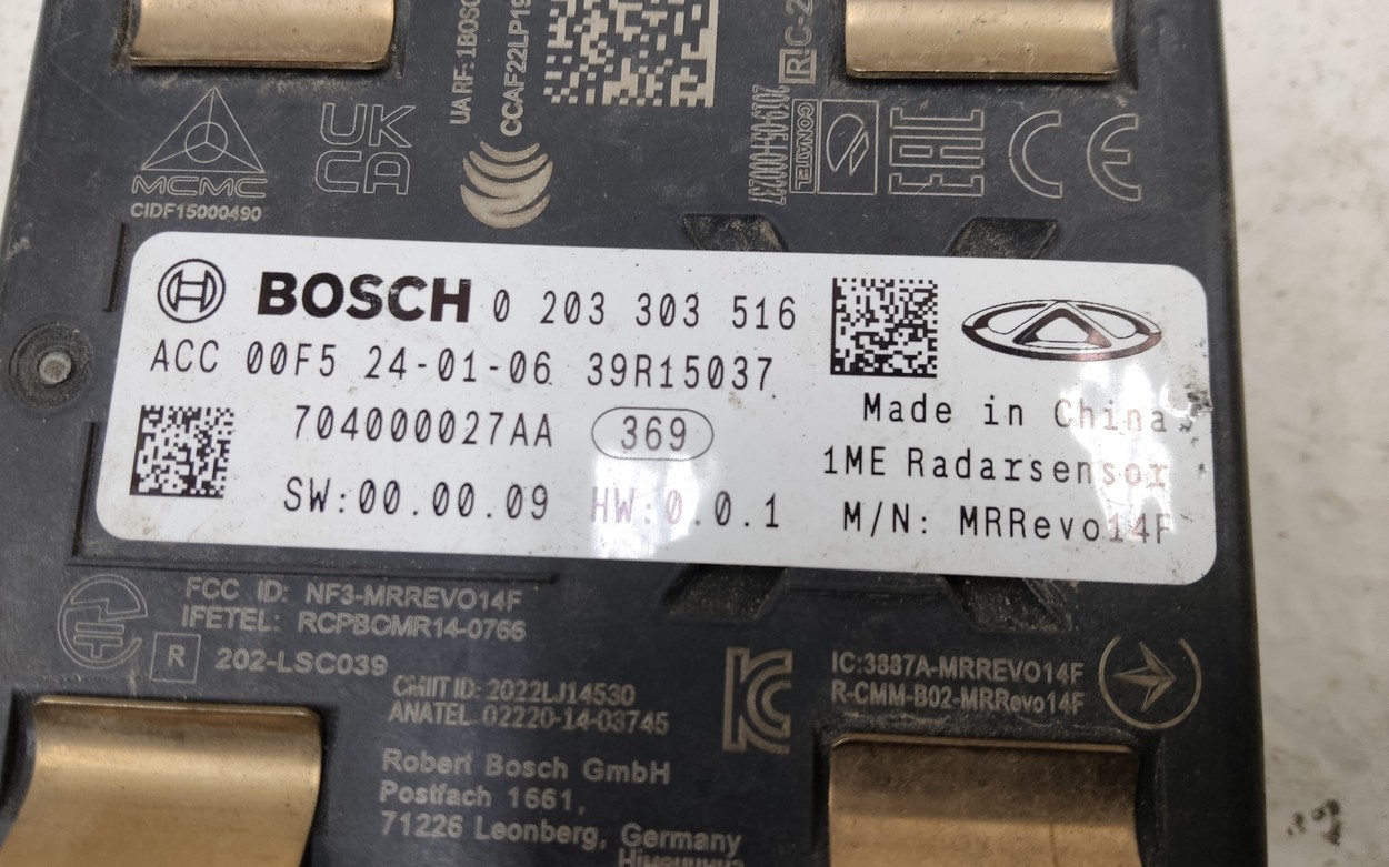 Радар круиз контроля Chery Tiggo 8 Pro