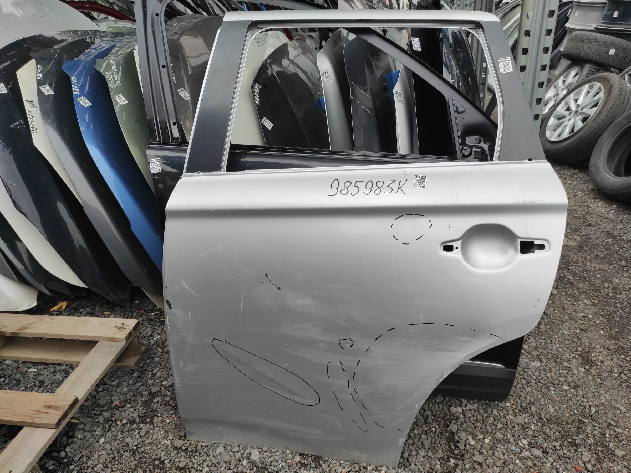 Дверь задняя левая Mitsubishi Outlander 3