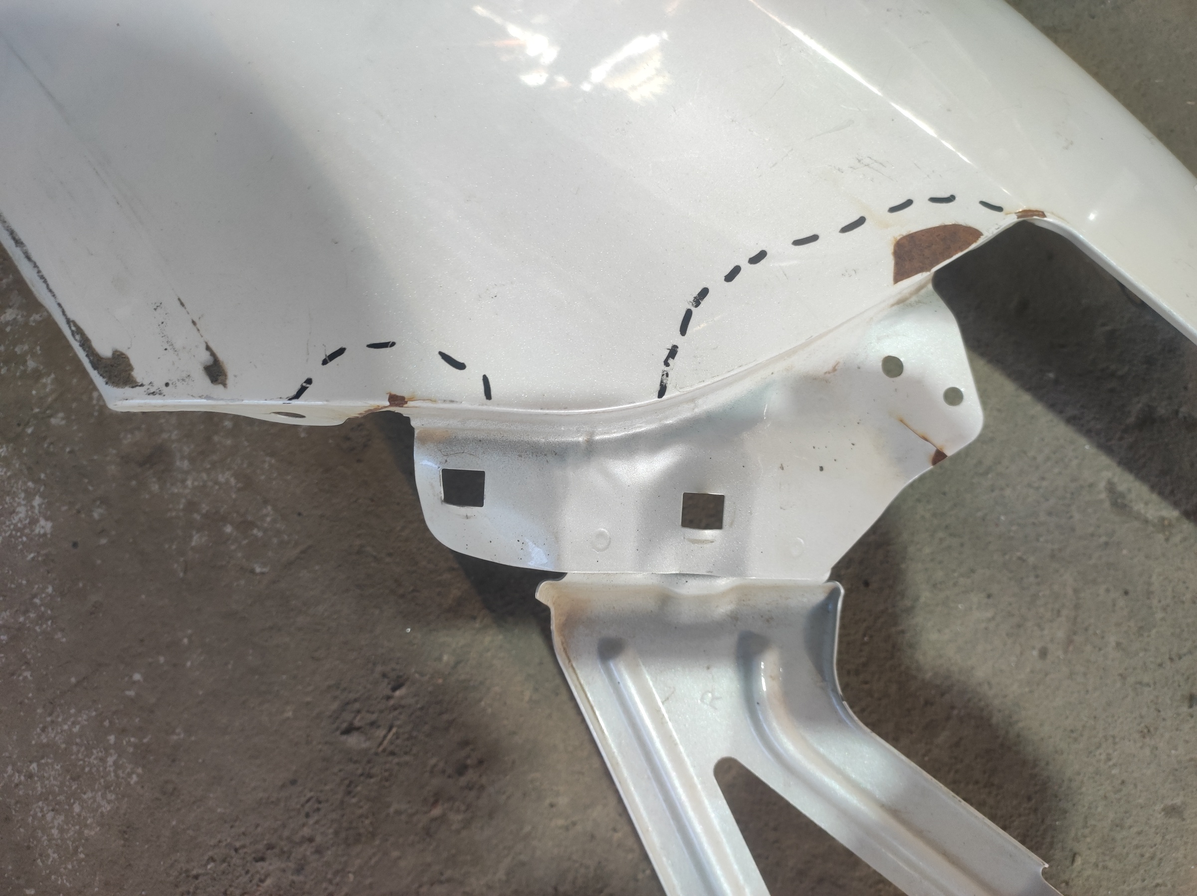 Крыло переднее правое Mitsubishi Outlander 3 Restail 2 без повторителя