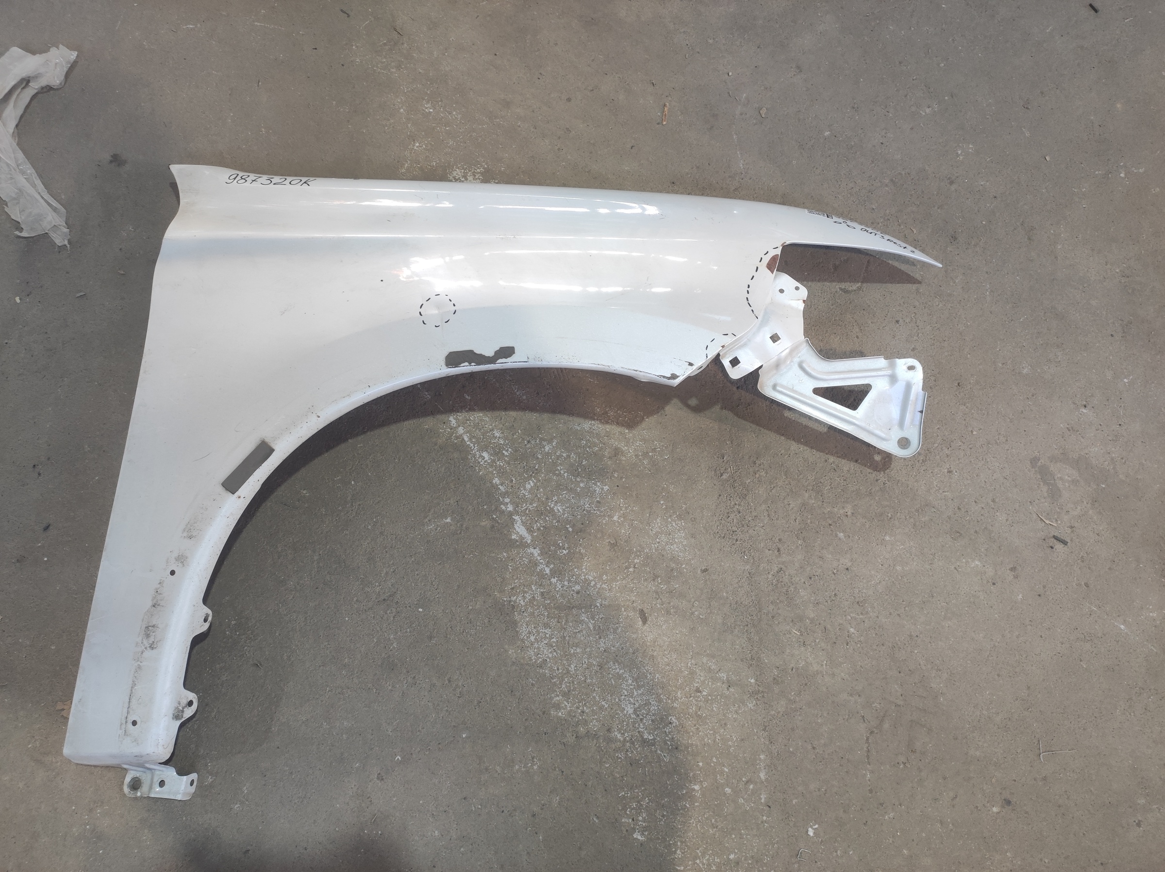 Крыло переднее правое Mitsubishi Outlander 3 Restail 2 без повторителя