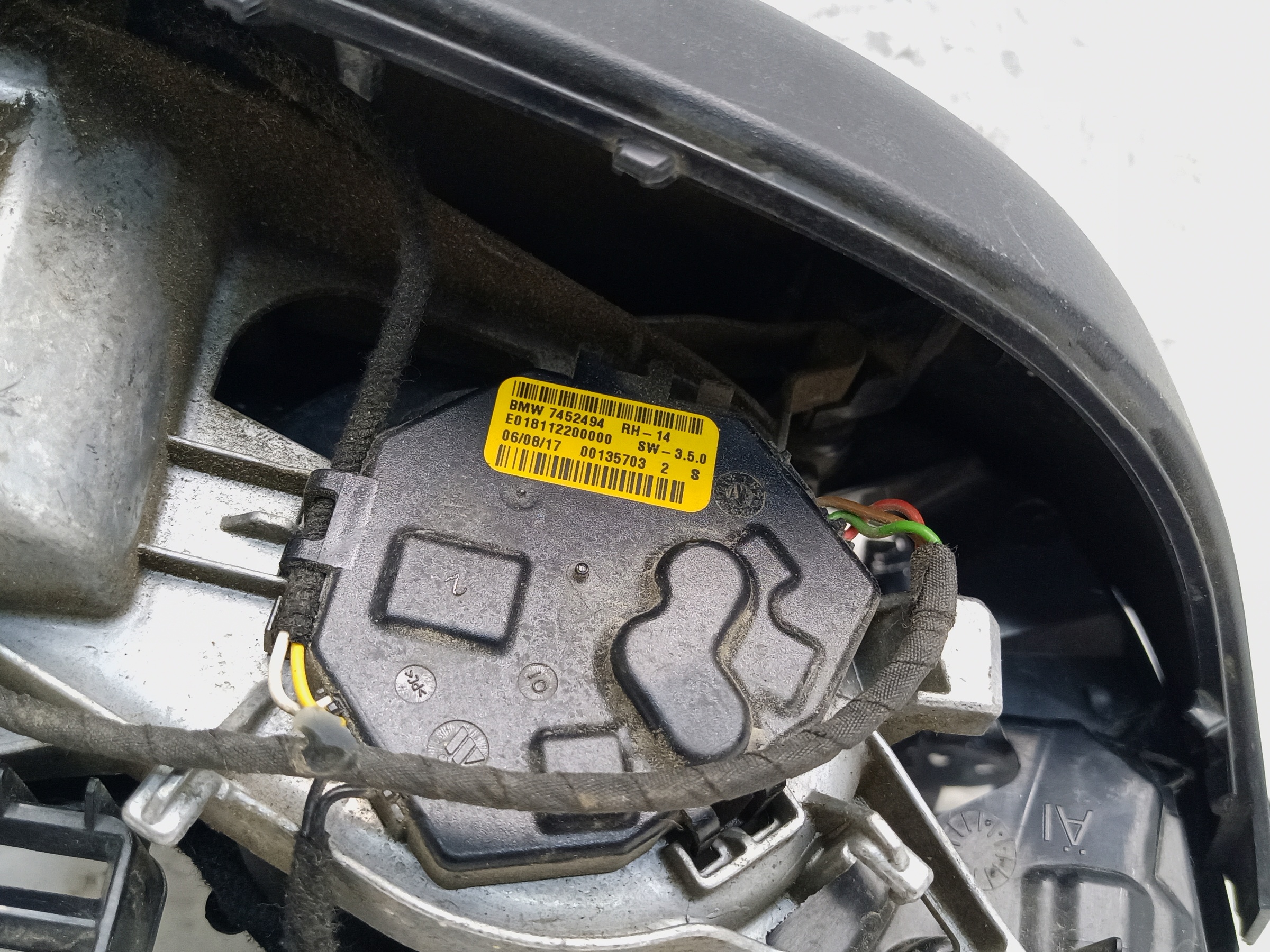 Зеркало правое BMW 5er G30 5 контактов
