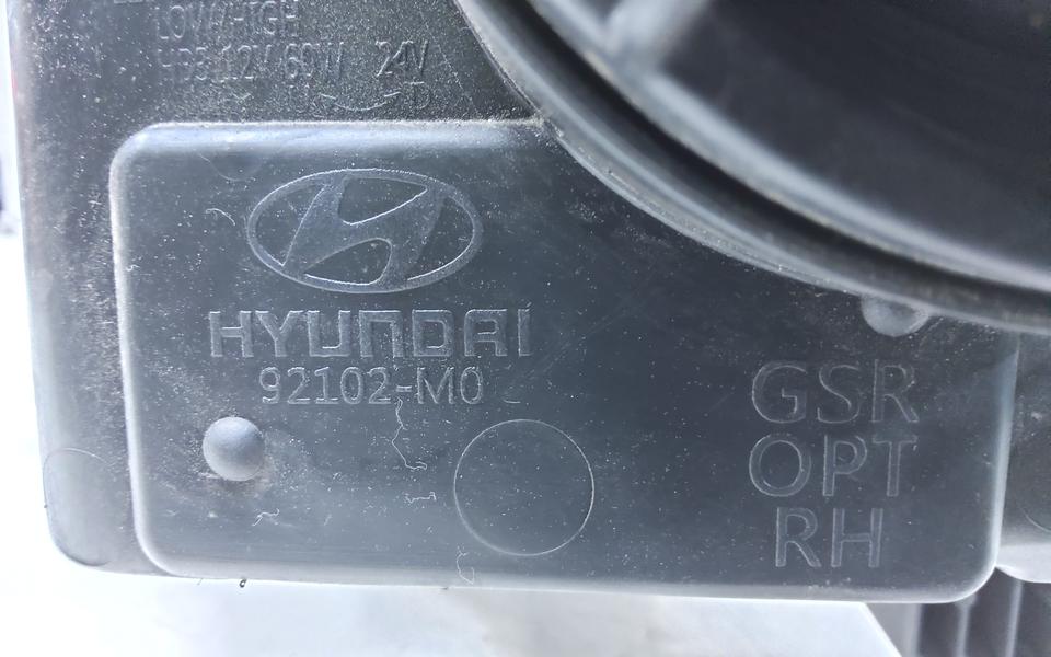 Фара передняя правая Hyundai Creta 1 линза с ДХО белая