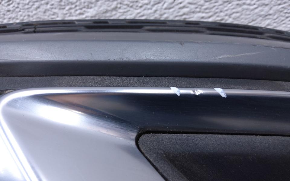Юбка заднего бампера Audi Q7 2 S-Line Restail