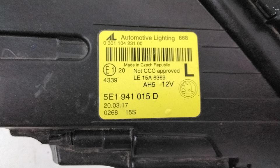 Фара передняя левая Skoda Octavia A7 Restail LED