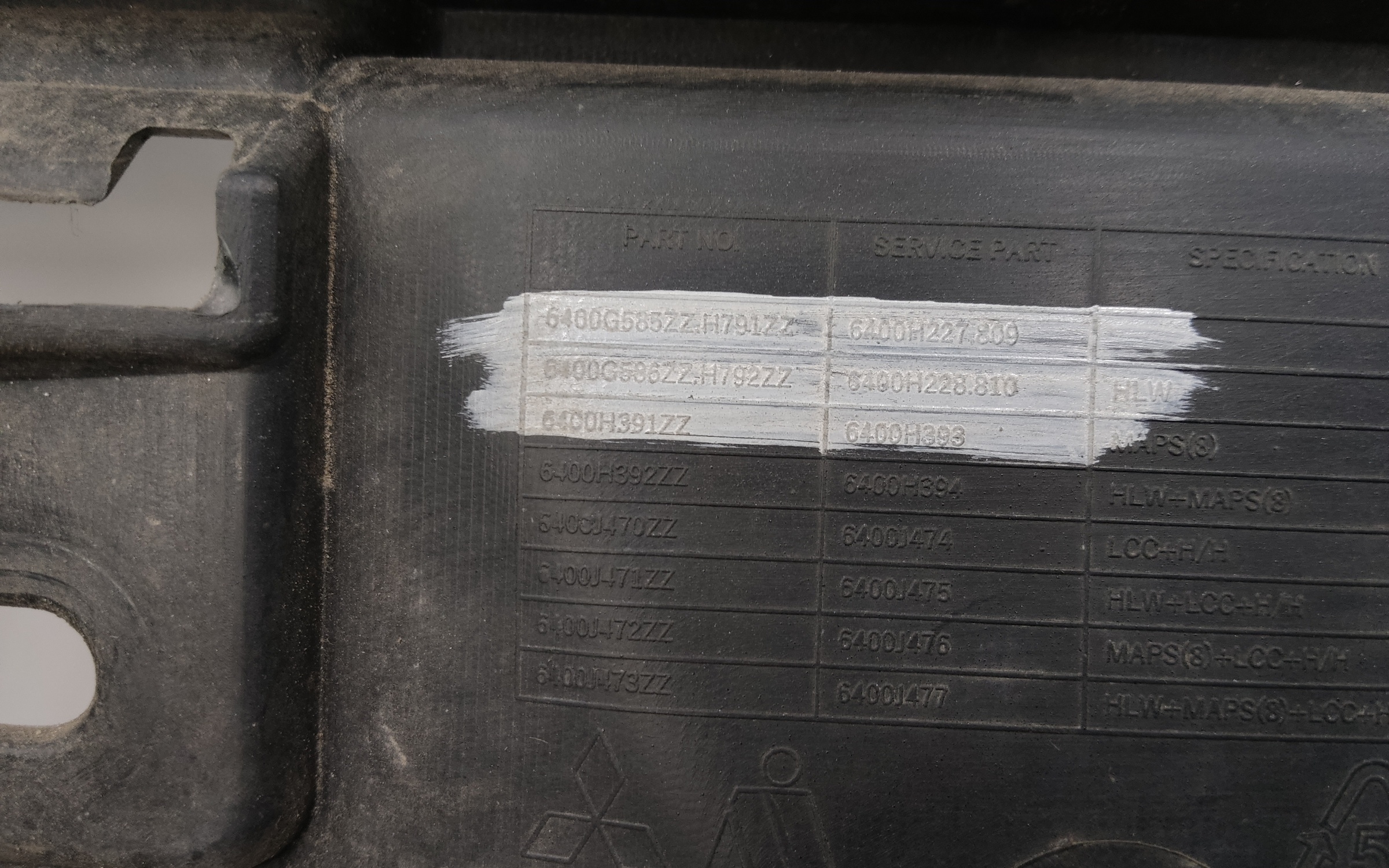 Бампер передний Mitsubishi Outlander 3 Restail 3