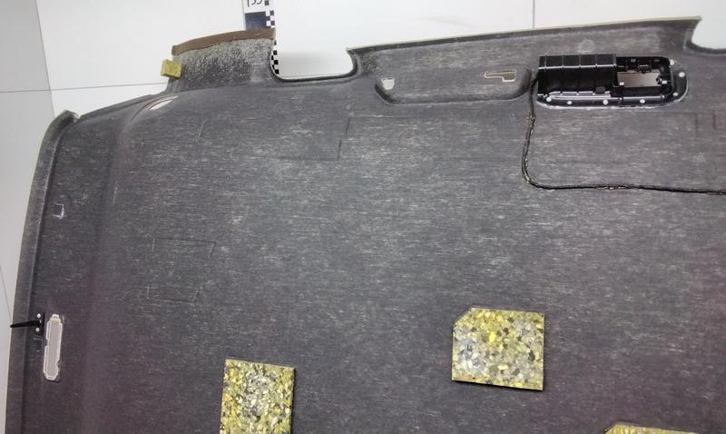 Обшивка крыши потолок цвет " эспрессо " Porsche Cayenne 958