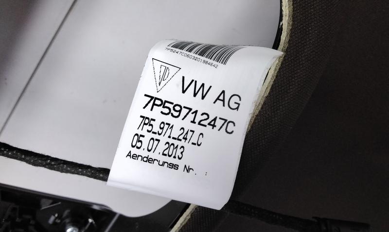 Обшивка крыши потолок цвет " эспрессо " Porsche Cayenne 958