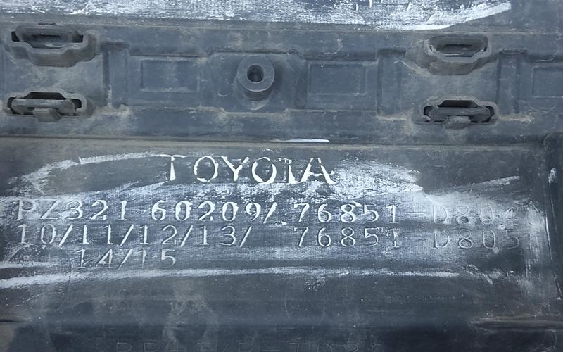 Юбка переднего бампера Toyota Land Cruiser 200 Restail 2 Executive