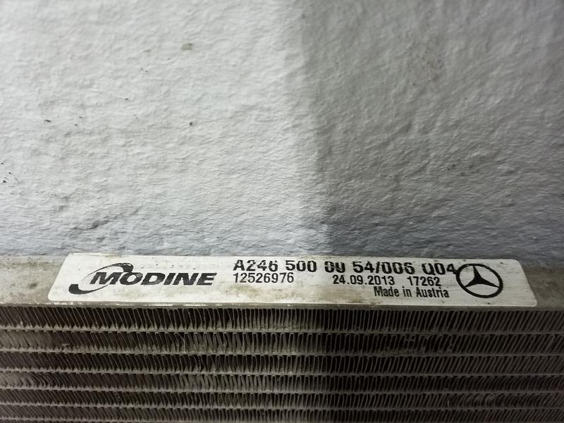 Радиатор кондиционера Mercedes Benz B-Klasse W246