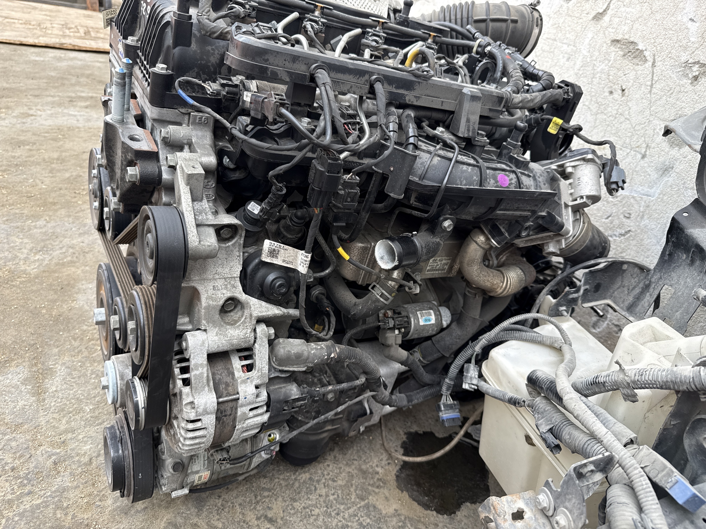 Двигатель Hyundai Santa Fe 4 D4HB 2.2L Дизель Евро 5/6