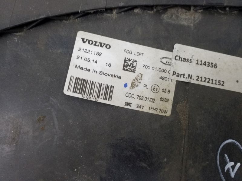 Фара ПТФ передняя левая Volvo FM 4