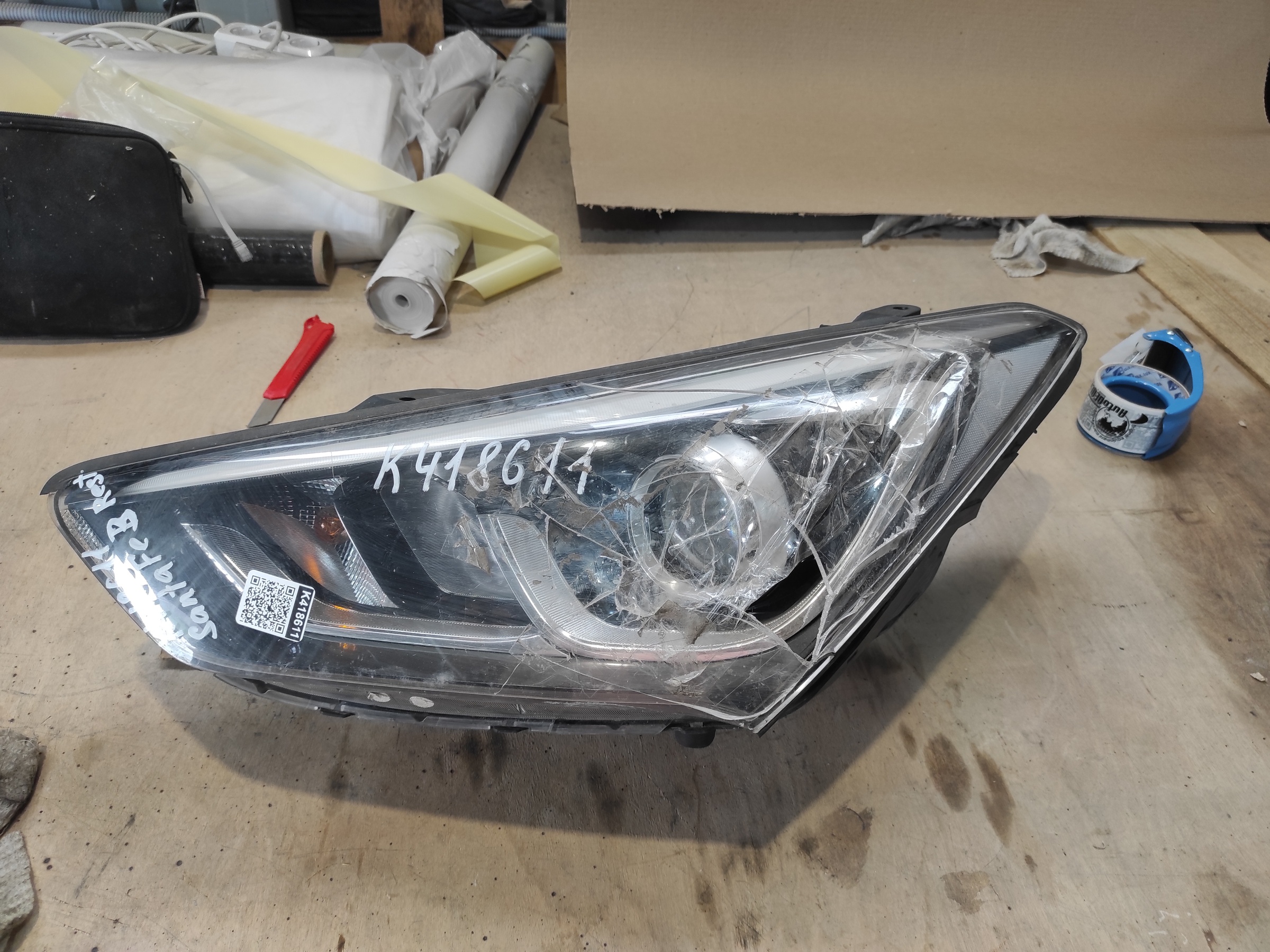 Фара передняя левая Hyundai Santa Fe 3 Restail ксенон адаптив
