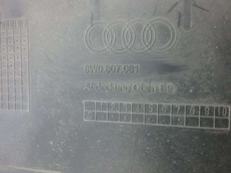 Накладка передней панели Audi A4 B9