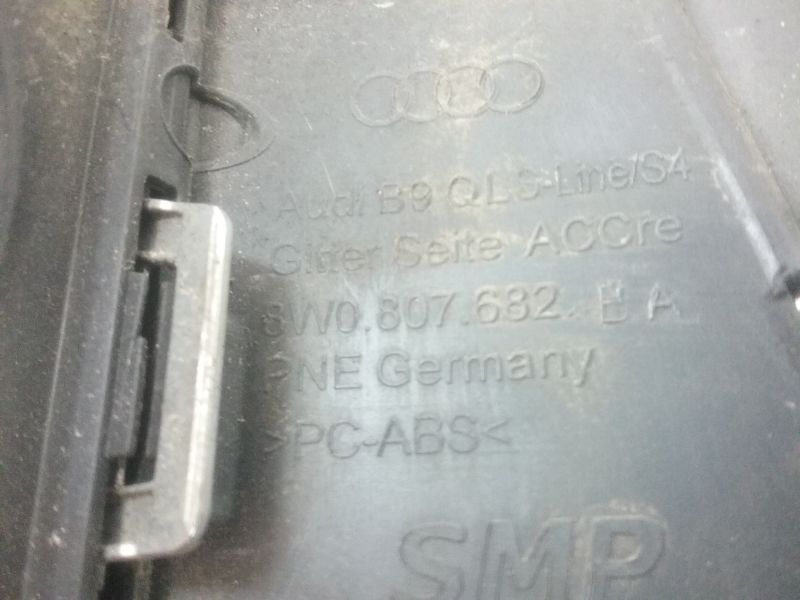 Рамка ПТФ передней правой Audi A4 B9 S-Line