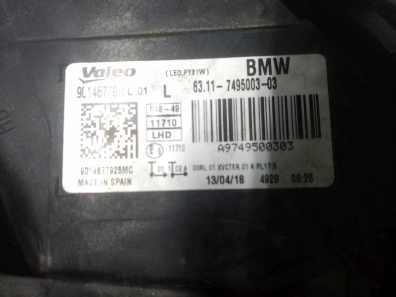 Фара передняя левая BMW X1 F48 LED