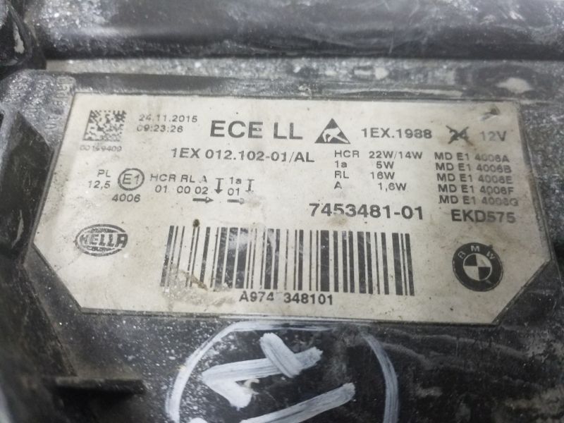 Фара передняя левая BMW 3er F30 Restail LED